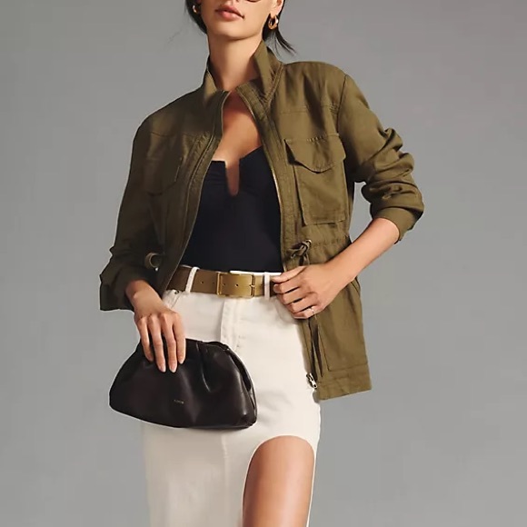 Utility jacket army green Thread Supply jacket military style utility jacket new - Picture 1 of 8